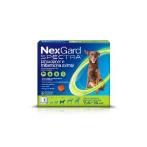 NexGard Spectra Antipulgas e Vermífugo Cães 7,6 a 15 Kg