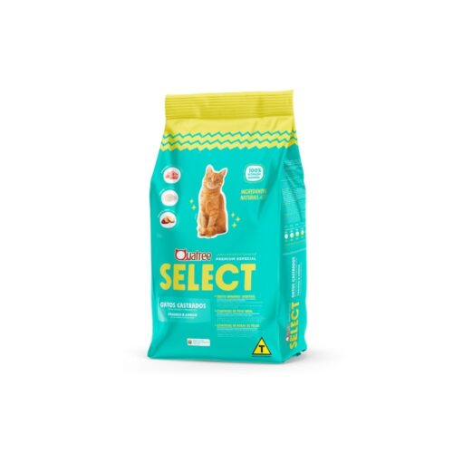 Ração Quatree Select Gatos Castrados Frango e Arroz 10.1Kg