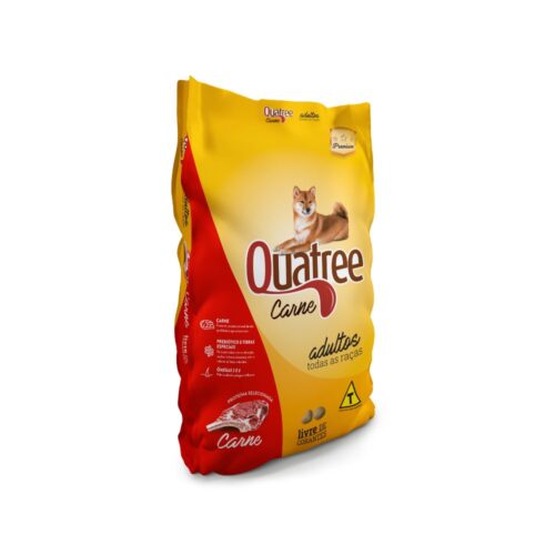 Ração Quatree Gourmet Cães Adultos Todas as Raças Sabor Carne 15Kg