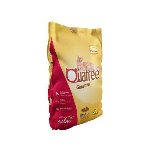 Ração Quatree Gourmet Gatos Adultos Carne 20Kg