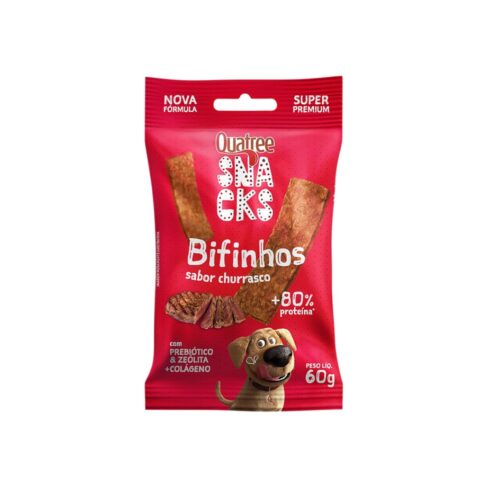 Quatree Snacks Bifinhos Sabor Churrasco 500g