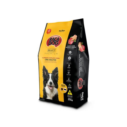 Ração Raça Dog Select Cães Adultos Frango e Arroz 25 Kg