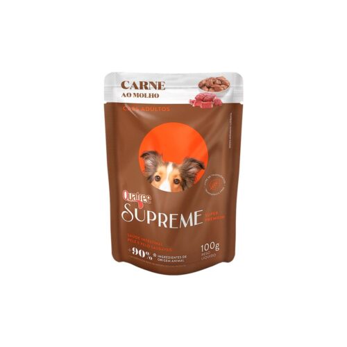 Sachê Quatree Supreme Caes Adultos Carnes 100g