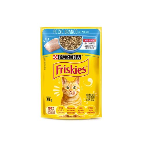 Sachê Friskies Gatos Adultos Sabor Atum ao Molho 85g